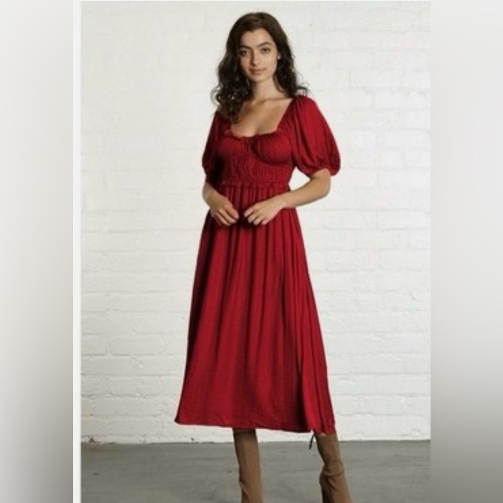 EUC Elegant Red Women's Lola Dress. Size Small